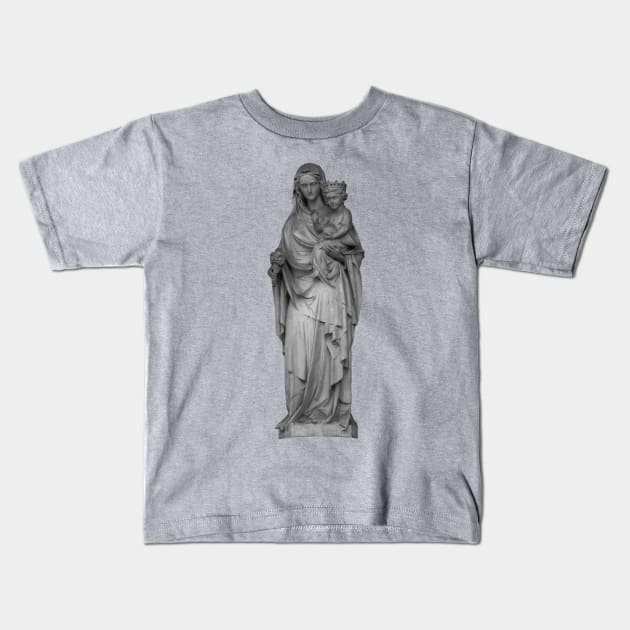 Madonna and Child Kids T-Shirt by Enzwell